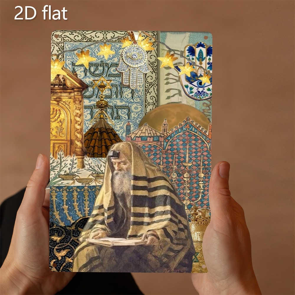 Art & Craft Of Problem Solving - CIFBUY Vintage Yahudi Yaşlı Okuyor Alüminyum