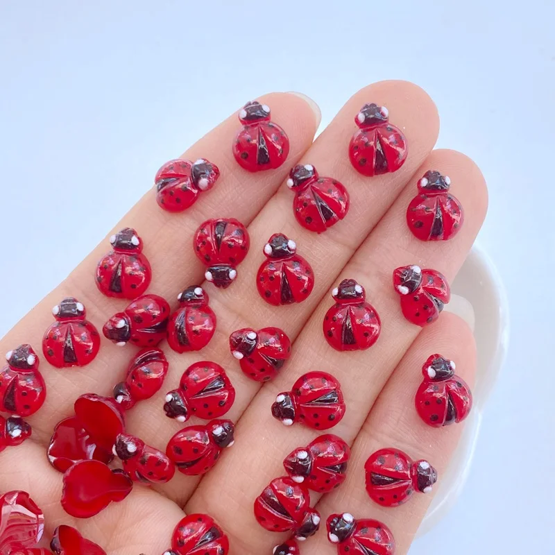 Art Craft Ladybug - 50 Adet Yeni tırnak sanat aksesuarları