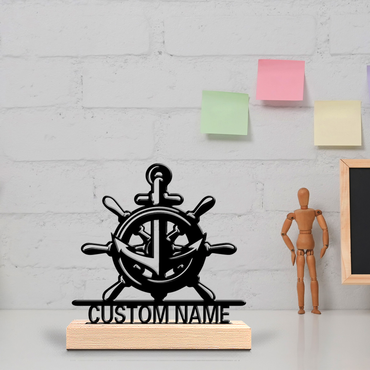 Art Craft Simple - 1 adet Basit tekne çapası Özel