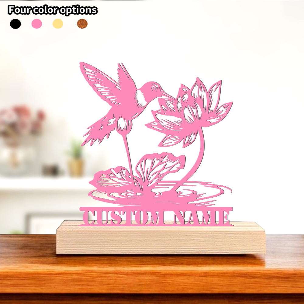 Art Craft Simple - 1 adet Basit Kuşlar ve Lotuslar