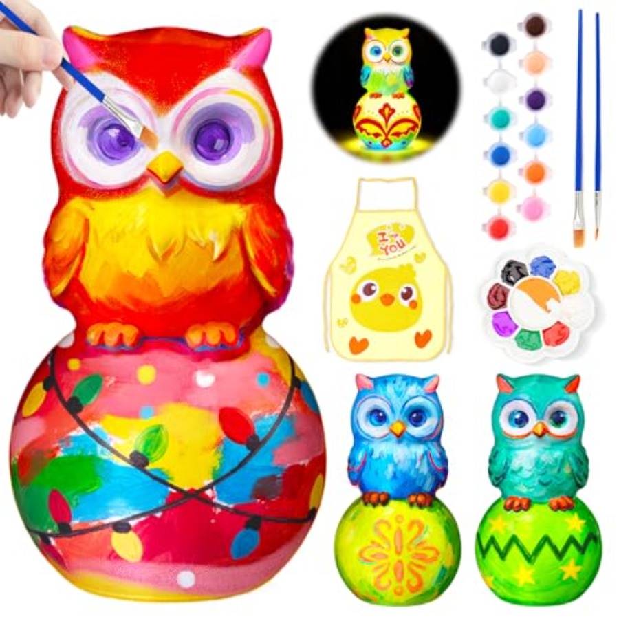 Art Craft Night - Kendi Lambanızı Boya Seti, 8-12 Yaş