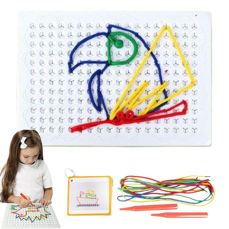 Art Craft Toddler - Çocuklar için iplik kurulu renkli yürümeye