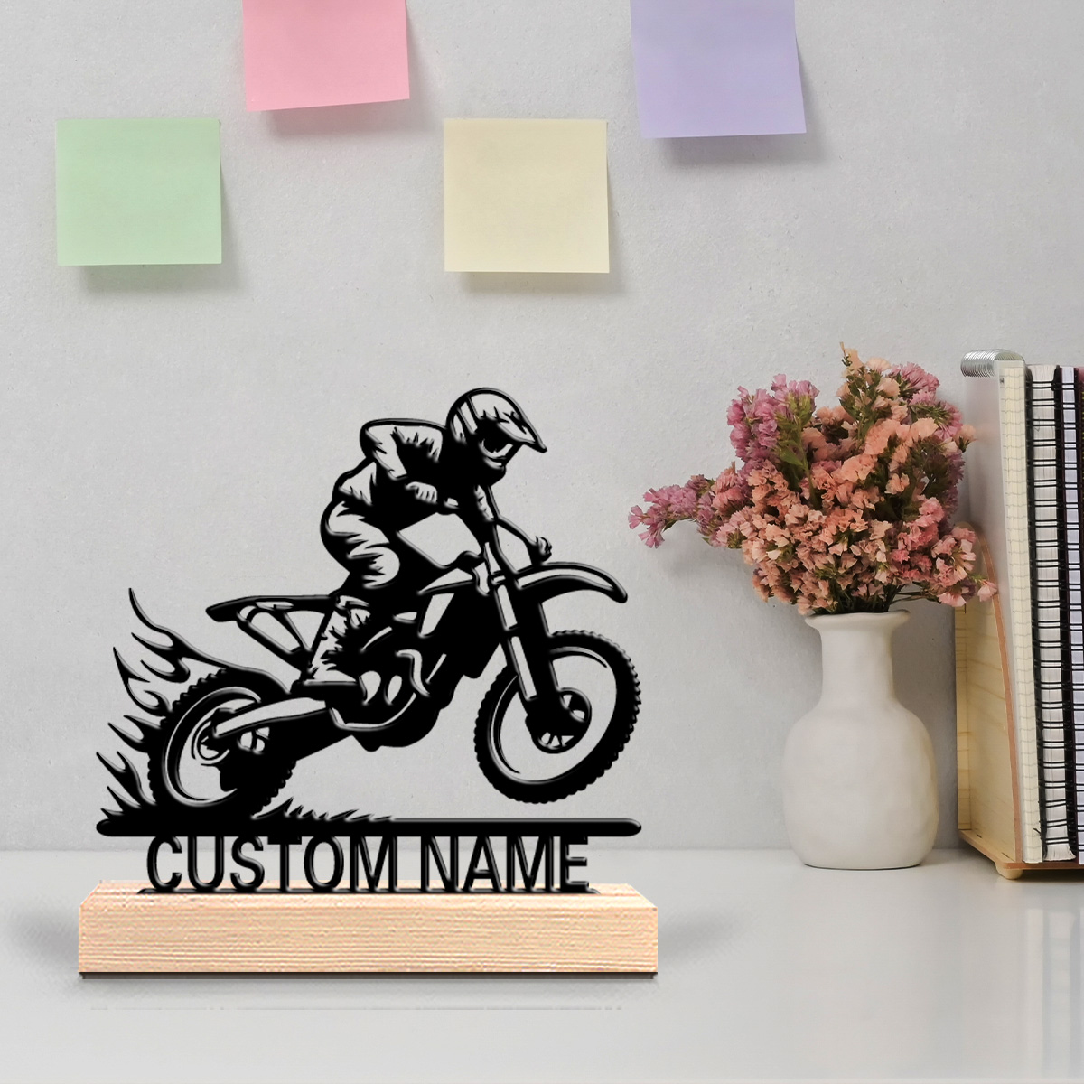 Art Craft Simple - 1 adet basit motosikletçi özel isim