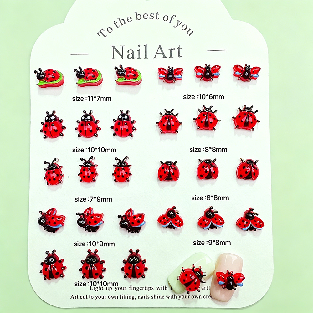 50 adet 3D karikatür uğur böce - Art Craft Ladybug incelemesi ve fiyatı