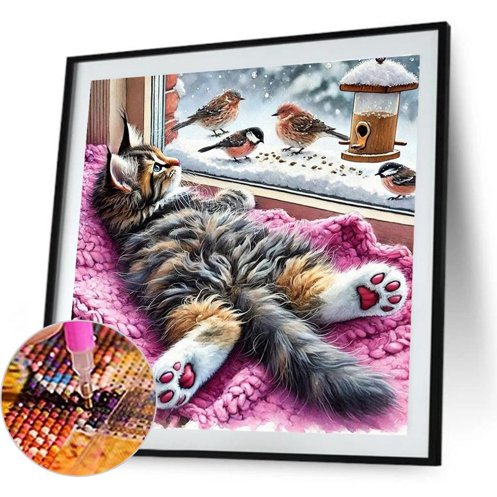 Hayvan Tam DIY 5D Yuvarlak Mat - Art Craft Ideas For Adults incelemesi ve fiyatı
