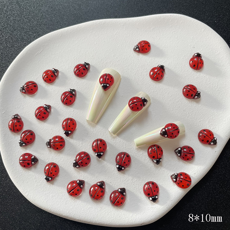 50 adet 3D Reçine Kırmızı Uğur - Art Craft Ladybug incelemesi ve fiyatı