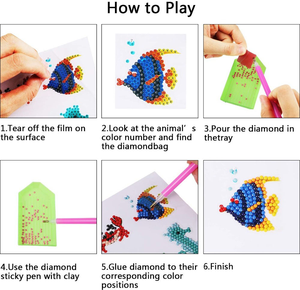 Çocuklar için kolay elmas boya - Art Craft Toddler incelemesi ve fiyatı